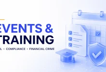 Anti-financial crime conference speakers and professional audience