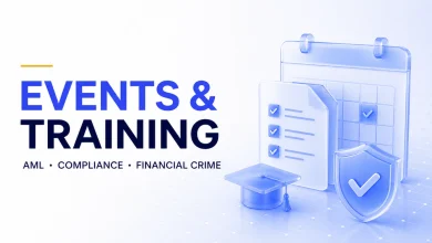 Anti-financial crime conference speakers and professional audience
