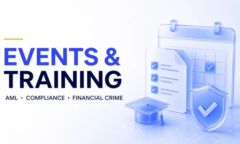 Anti-financial crime conference speakers and professional audience