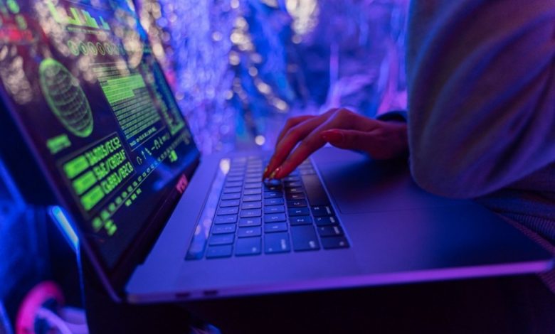 Cybersecurity technology representing attempted attacks on Wall Street financial firms