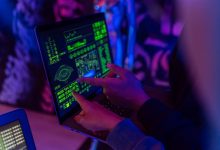 Artificial intelligence and cyber-fraud technology representing automated scams