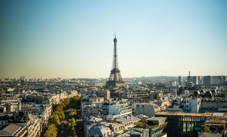Paris skyline in France — photo by Jacob Diehl on Unsplash